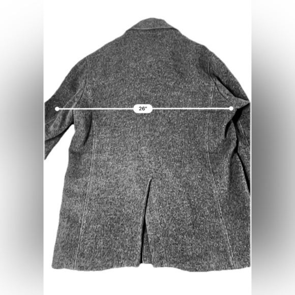 Armani Exchange Wool Blend Jacket Coat A/X Men's Large Dark Gray Designer Preppy - Picture 11 of 12